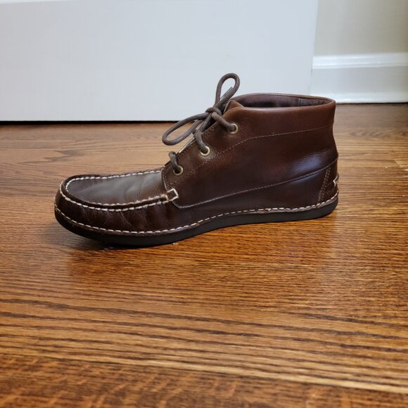 Ugg Kaldwell Brown Leather Chukka Ankle Boots, Men's 8.5, Vibram Rubber Sole - Picture 13 of 16